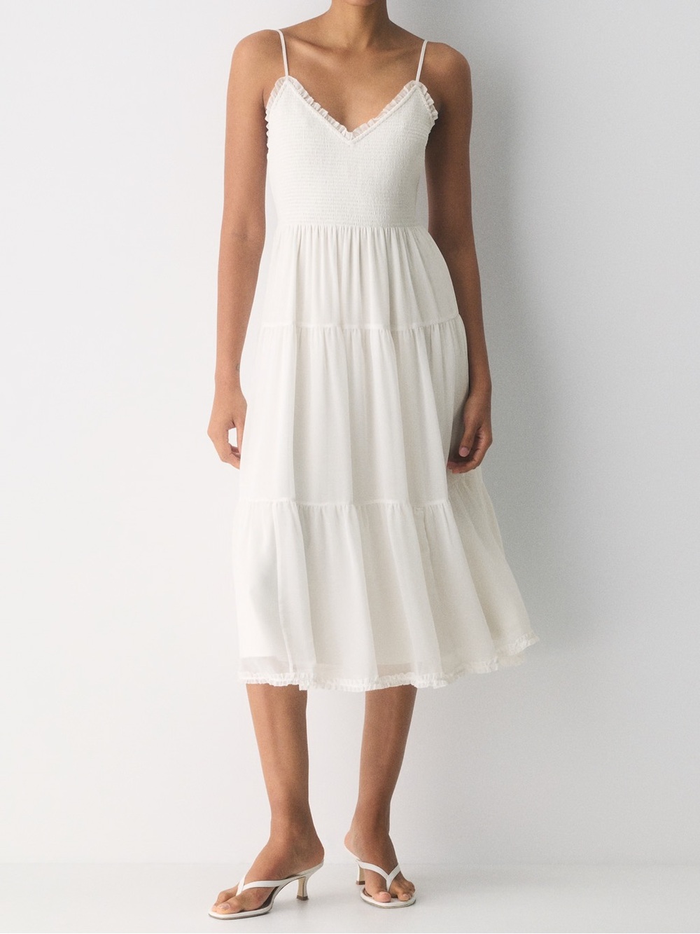 Wilfred Aritzia white Tuberose white long maxi dress